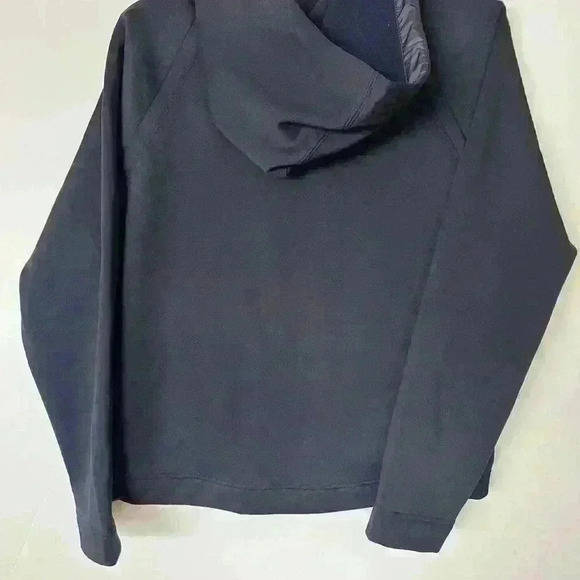 NWT! Poivre Blanc-logo Stretch Fleece Hoody Fancy Gothic Blue - Picture 4 of 7